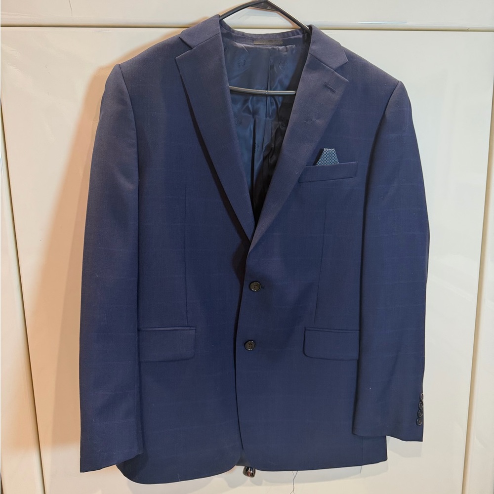 Ralph Lauren Navy Blazer with Pocket Square